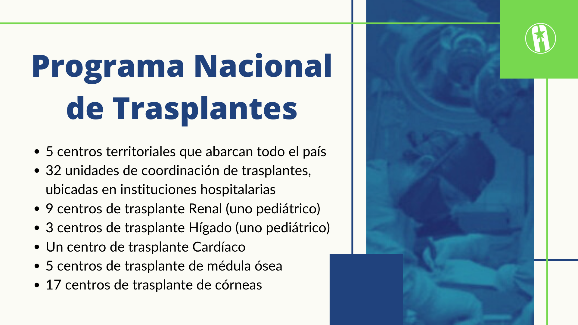 Programa Nacional de Trasplantes Programa Nacional de Trasplantes