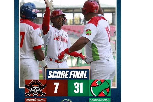Leñadores apalean a Piratas en Liga de Campeones de Beisbol