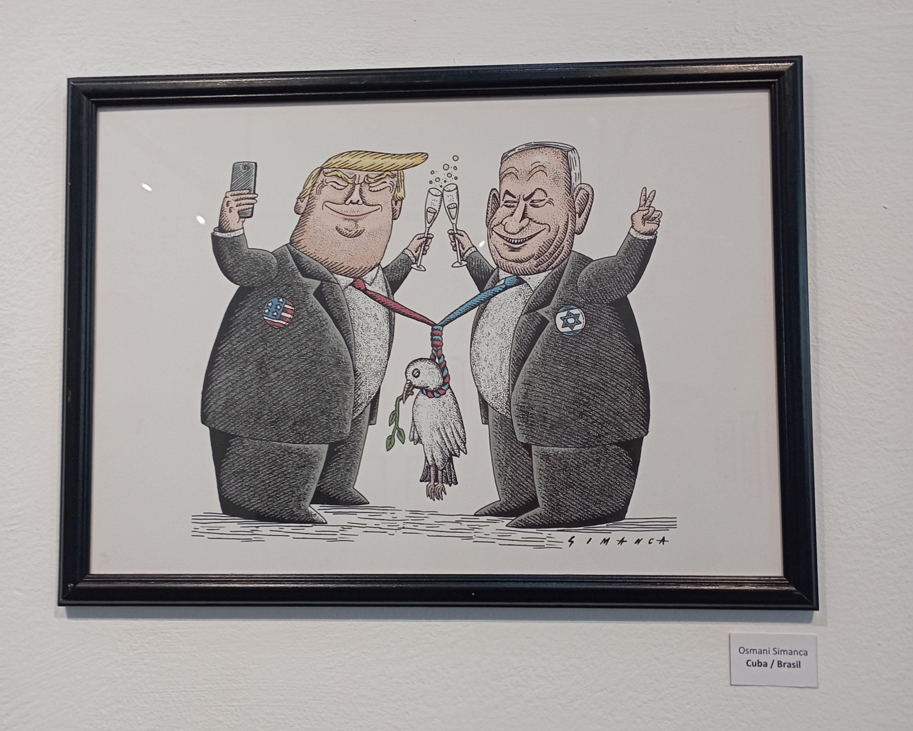 Muestra internacional de caricaturas en defensa de la paz