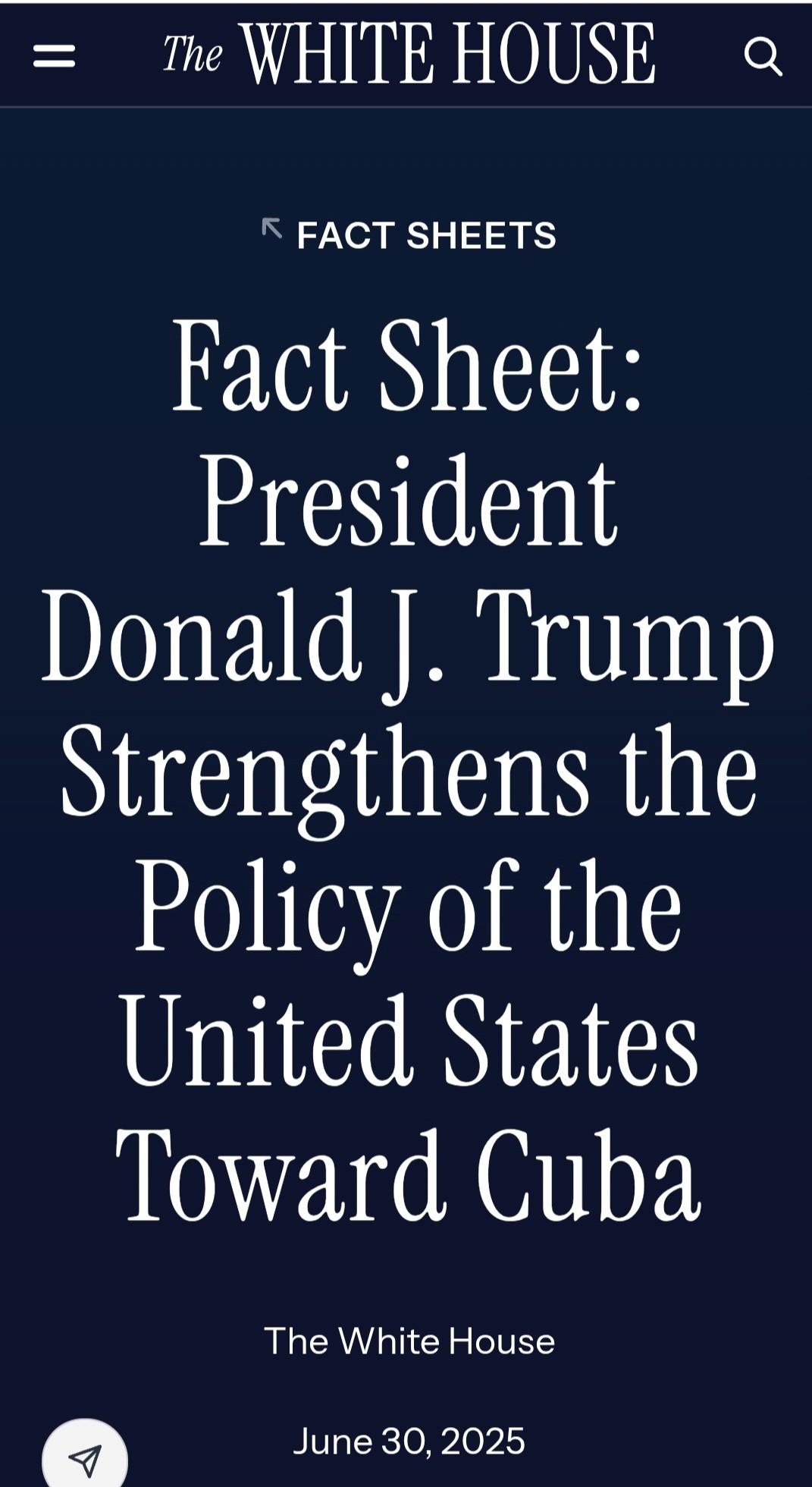 Marco Rubio anuncia otra vuelta de sanciones contra Cuba