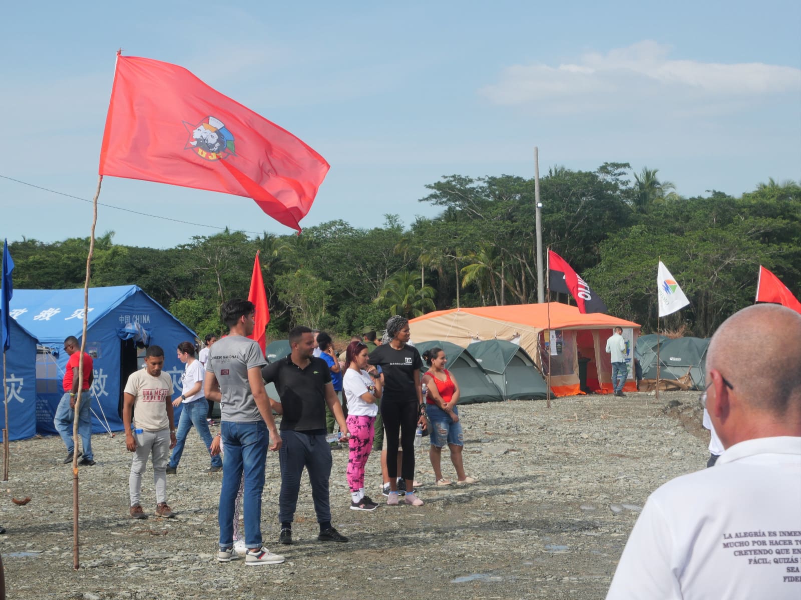 Los jóvenes en Birán