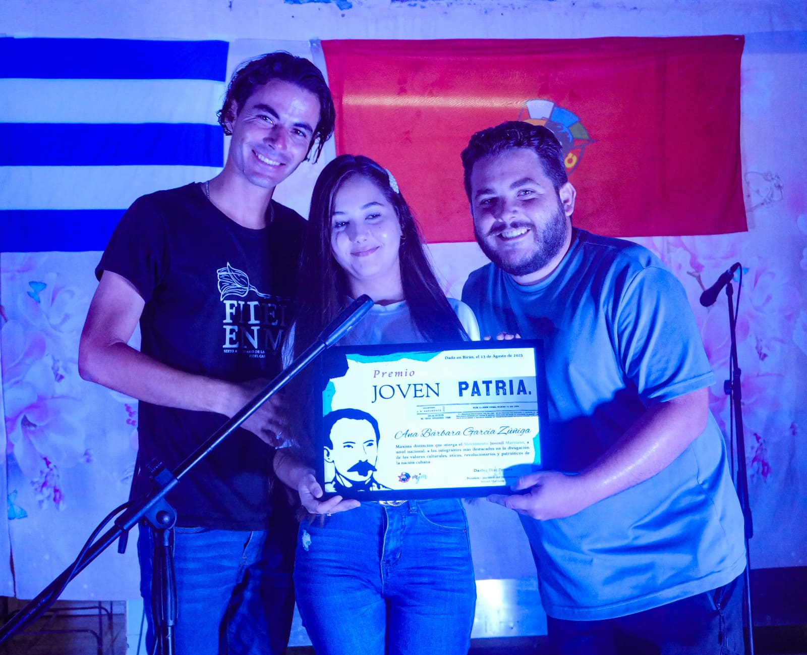 Los jóvenes en Birán