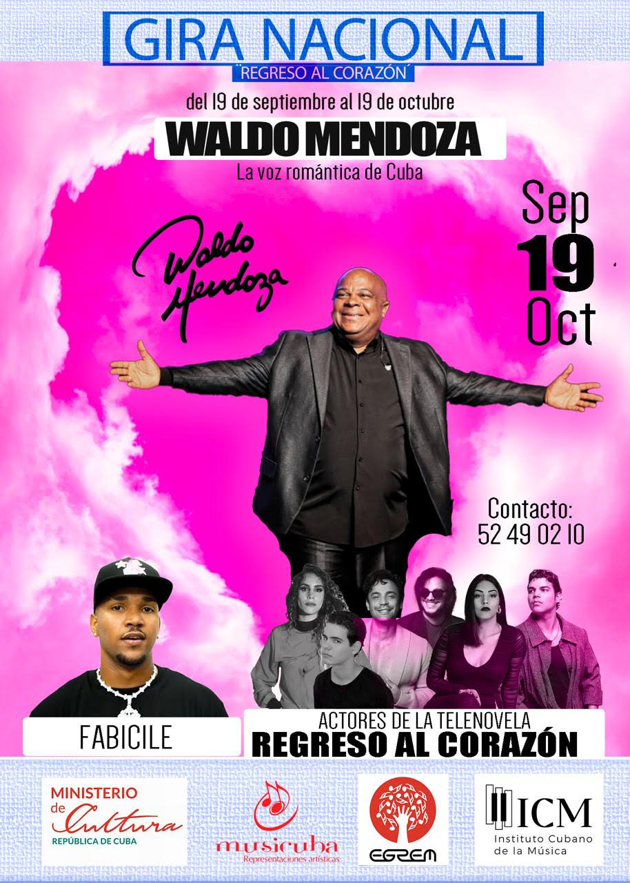 Waldo Mendoza en gira por Cuba