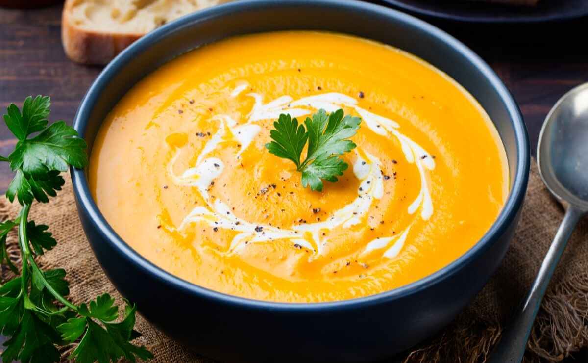Crema de calabaza. Imagen: Tomada de recetastips.com