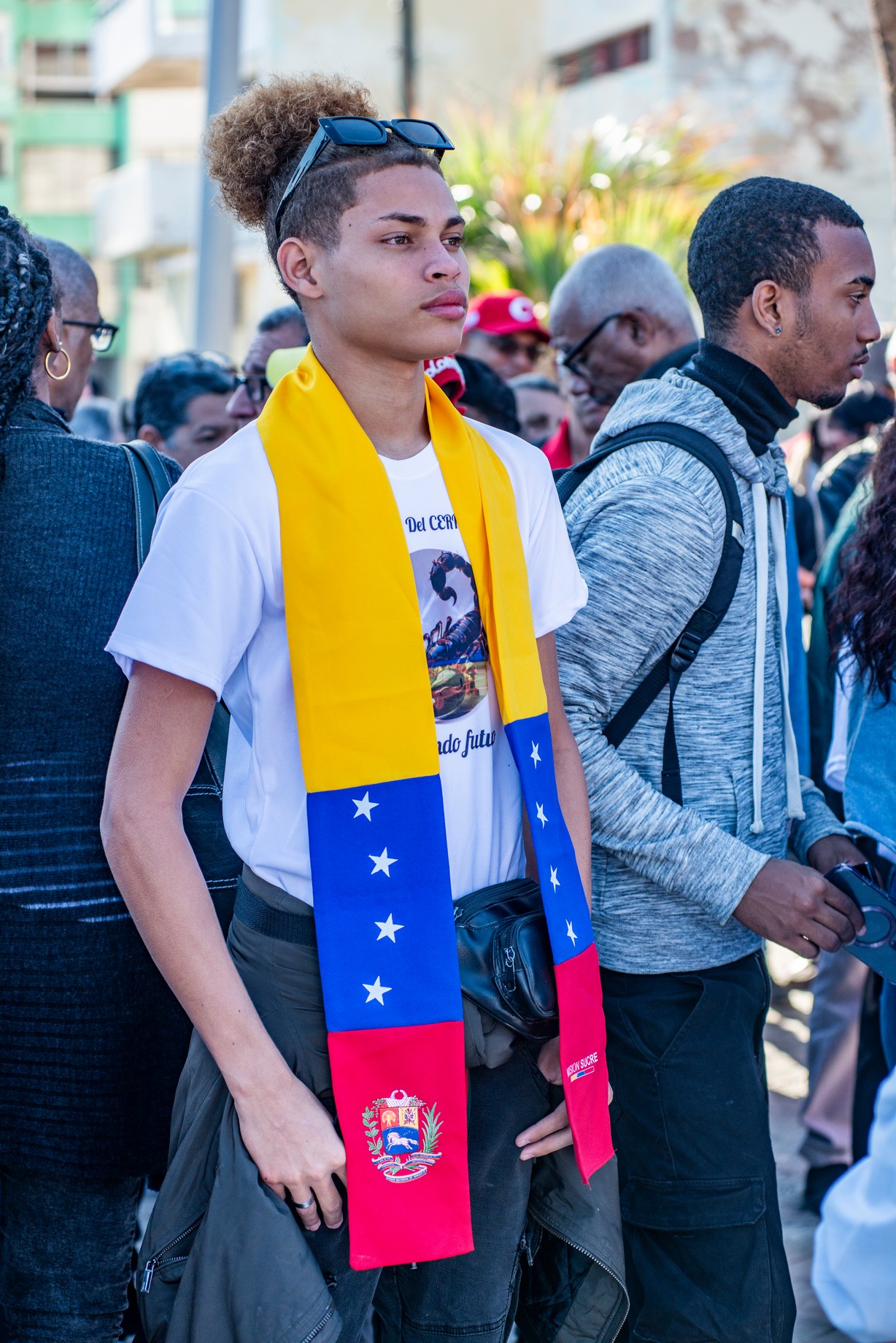 Concentración en la Tribuna Antimperialista, La Habana, en respaldo a Venezuela. / Adrián Juan Espinosa 