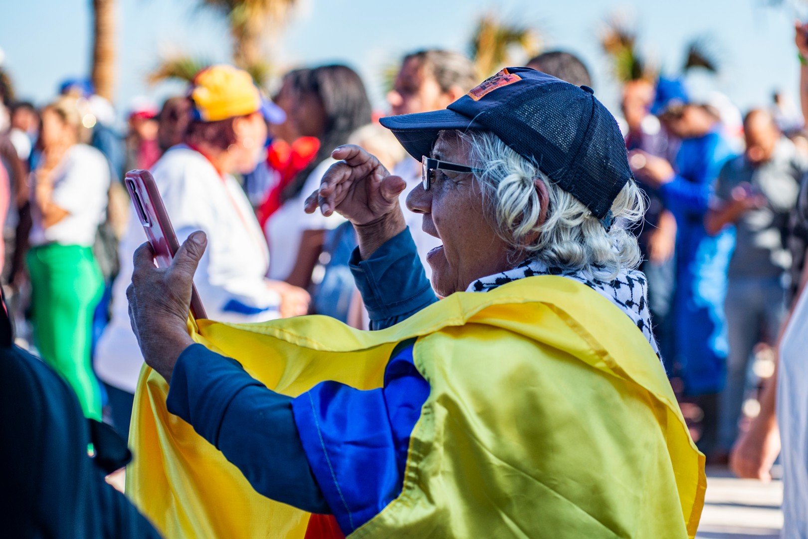Concentración en la Tribuna Antimperialista, La Habana, en respaldo a Venezuela. / Adrián Juan Espinosa 