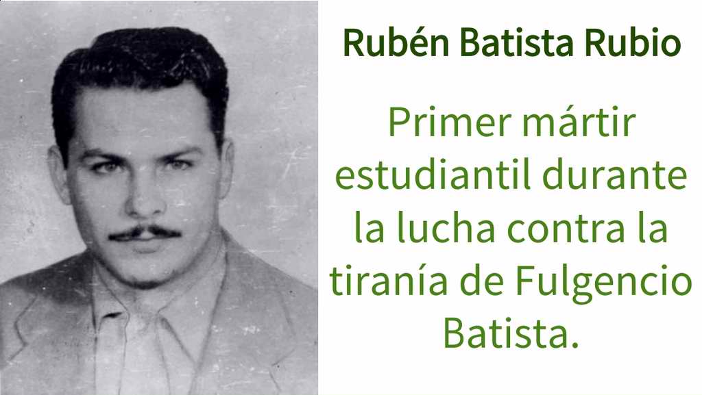 Rubén Batista Rubio, símbolo de su generación